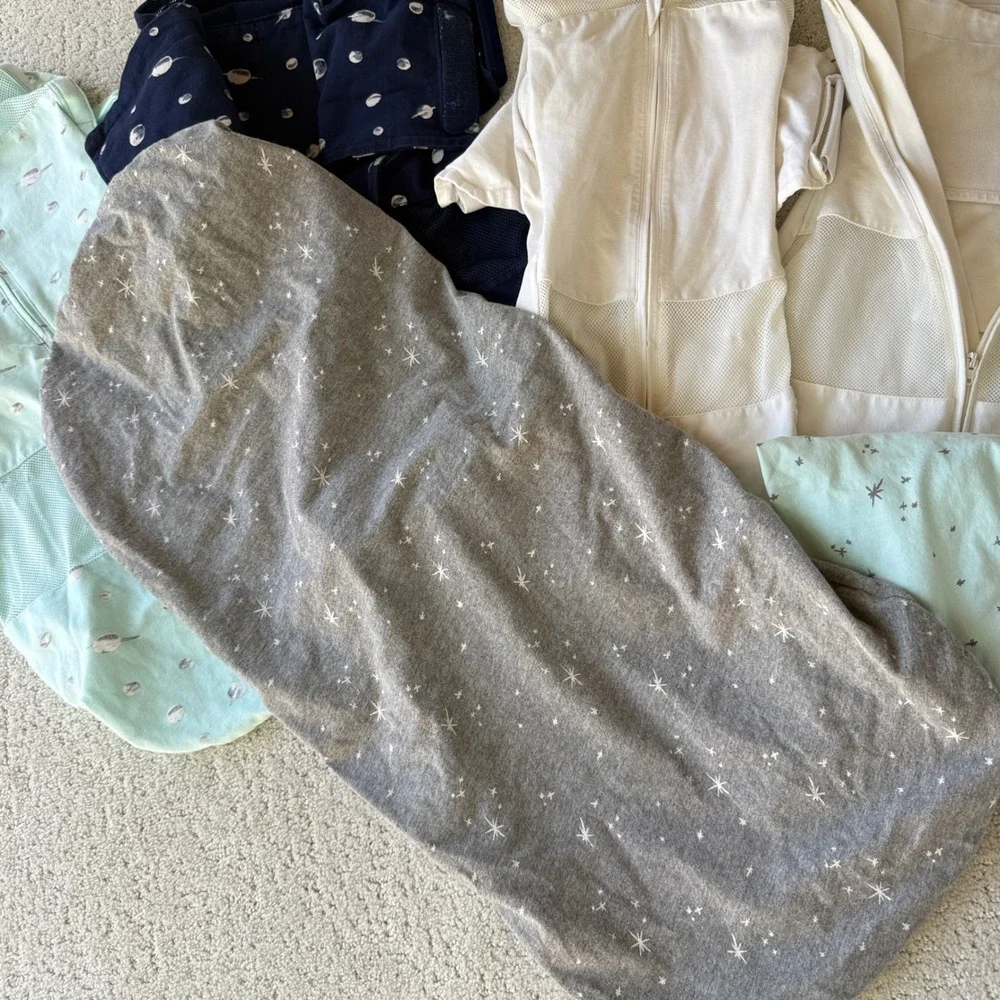 Happiest Baby SNOO Sleep Sack & Sheet Lot Baby Small Multicolor Celestial 6pc